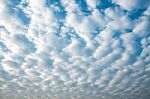 Altocumulus Clouds Stock Photo