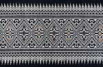 Ancient Pattern Style Thai Cotton Stock Photo