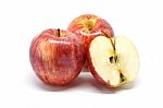 Apple White Background Stock Photo