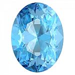 Aquamarine On White Background Stock Photo