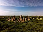 Areal View Of Religious Temples Stock Photo