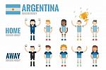 Argentina Soccer Team Stock Photo