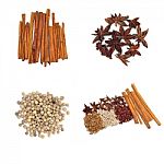 Aromatic Spice Collection Stock Photo