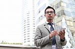 Asia Business Man Stock Photo