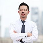 Asia Business Man Stock Photo