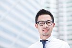 Asia Business Man Stock Photo