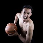 Asian Basketball Player Stock Photo