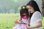 Asian Family Stock Photo