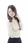 Asian Woman Business Stock Photo