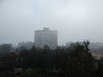 Autumn Fog In The Morning Is Above The City  Stock Photo