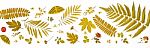 Background By Yellow Leaves And Orange Leaves And Dry Leaves And Flower Stock Photo