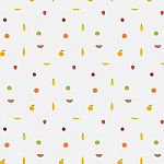 Background With Fruits Pattern Stock Photo