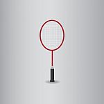 Badminton Flat Icon   Illustration  Stock Photo