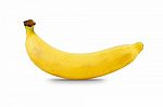 Banana Isolated Over White Background Stock Photo