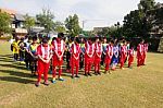 Bangkok, Thailand - Nov 2016: In The Nov 23, 2016. Youth Soccer Match, In Pieamsuwan Elementary School Stock Photo