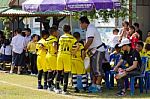 Bangkok, Thailand - Nov 2016: In The Nov 23, 2016. Youth Soccer Match, In Pieamsuwan Elementary School Stock Photo