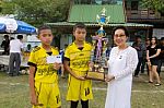 Bangkok, Thailand - Nov 2016: In The Nov 23, 2016. Youth Soccer Match, In Pieamsuwan Elementary School Stock Photo