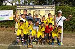 Bangkok, Thailand - Nov 2016: In The Nov 23, 2016. Youth Soccer Match, In Pieamsuwan Elementary School Stock Photo