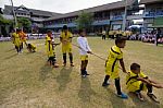 Bangkok, Thailand - Nov 2016: In The Nov 23, 2016. Youth Tug Of War, In Pieamsuwan Elementary School Stock Photo