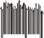 Bar Code People Stock Photo