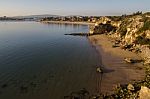 Beaches Near Ferragudo, Portugal Stock Photo