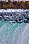 Beautiful Background With Amazing Powerful Niagara Waterfall Stock Photo