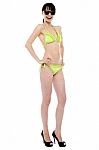 Beautiful Bikini Swimsuit Model Stock Photo