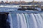 Beautiful Closeup Of Amazing Powerful Niagara Waterfall Stock Photo