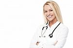 Beautiful Female Doctor Smiling Stock Photo