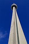 Beautiful Image Of Cn Tower And Blue Sky Stock Photo