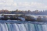 Beautiful Image With Amazing Powerful Niagara Waterfall Stock Photo