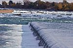 Beautiful Picture With Small Waterfalls Close To The Amazing Niagara Falls Stock Photo