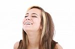 Beautiful Smiling Young Woman Stock Photo