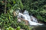 Beautiful White Stone's Waterfall In Paraty, Rio De Janeiro Stat Stock Photo