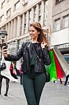 Beauty Teenager Taking A Selfie Stock Photo