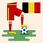 Belgium National Soccer Kits Stock Photo