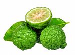 Bergamot Isolated On The White Background Stock Photo