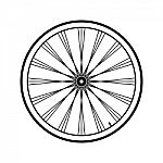 Bicycle Wheel  Illustration Stock Photo