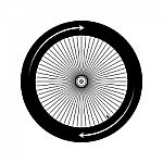 Bicycle Wheel  Illustration Stock Photo