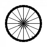 Bicycle Wheel  Illustration Stock Photo