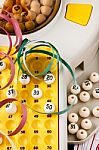 Bingo Game Details Stock Photo