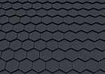 Black Abstract Hexagonal Design Background, 3d Rendering Stock Photo