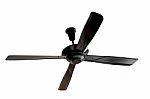 Black Ceiling Fan Stock Photo