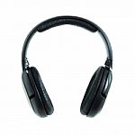 Black Headphones Isolated On White Background Stock Photo