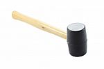 Black Rubber Head Hammer Focus At Head On White Background Stock Photo