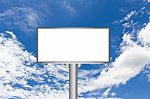 Blank Billboard Stock Photo