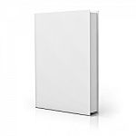 Blank Book Cover Stock Photo