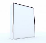 Blank Box Display Aluminum Frame Stock Photo