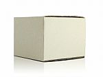 Blank Cardboard Box Stock Photo