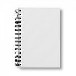 Blank Notebook Cover Stock Photo